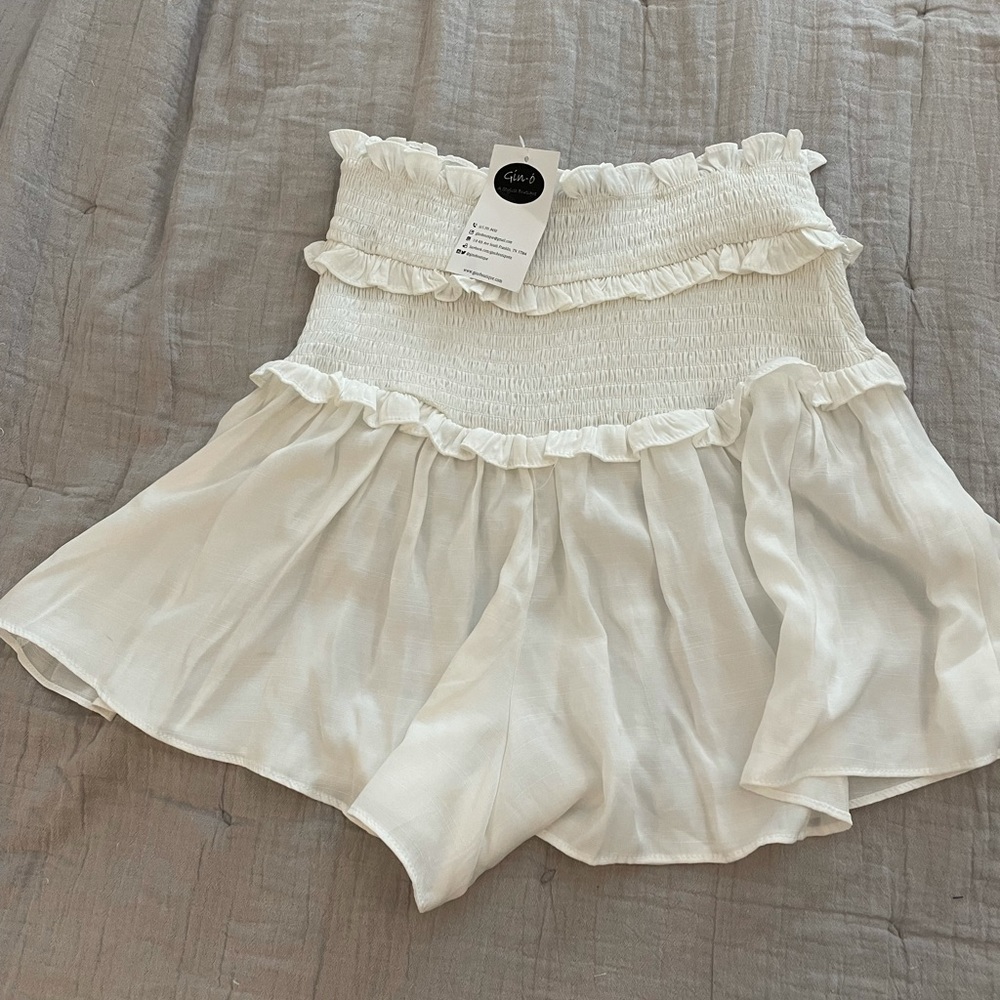 White Skort